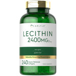 Carlyle Lecithin 2400 mg per serving, 240 softgels. Contains naturally occurring phospholipids, non-GMO, gluten-free.
