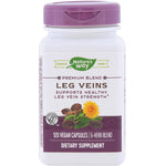 Nature's Way Leg Veins 120 Vegan Capsules, featuring a 6-herb blend dietary supplement.