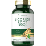 Carlyle Licorice Root 900mg, 300 capsules, non-GMO, gluten-free, traditional herb, quick release.