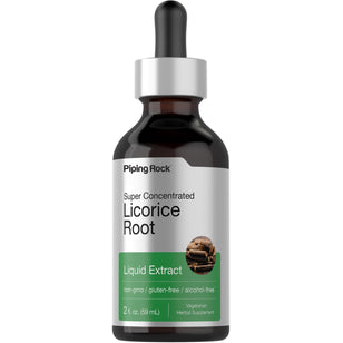 Licorice Root Liquid Extract Alcohol Free, 2 fl oz (59 mL) Dropper Bottle