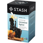 Stash Licorice Spice Herbal Tea, caffeine-free, 20 tea bags, net wt 1.2 oz (36 g), non-GMO Project Verified.