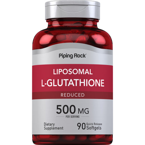 Liposomal L-Glutathione (Reduced), 500 mg (per serving), 90 Quick Release Softgels Liposomal L-Glutathione (Reduced), 500 mg (per serving), 90 Quick Release Softgels