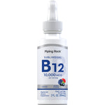 Sublingual B12 Liquid with 10,000 MCG per serving, berry flavor, vegetarian vitamin supplement, 2 FL. OZ. (59mL).
