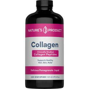 Liquid Collagen Peptides (Delicious Pomegranate), 16 fl oz (473 mL) Bottle