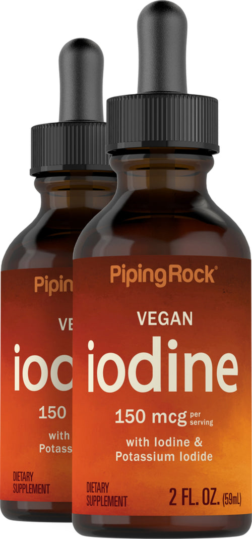 Liquid Iodine, 2 fl oz (59 mL) Dropper Bottle, 2  Bottles