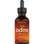 Vegan iodine supplement, 150 mcg per serving, in a liquid dropper bottle with iodine and potassium iodide, 2 FL. OZ. (59mL).