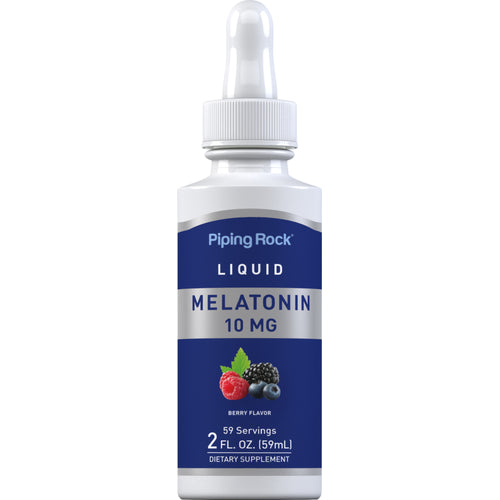 Liquid Melatonin 10 mg (Delicious Berry), 2 fl oz (59 mL) Dropper Bottle