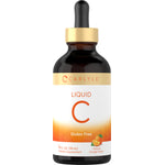 Carlyle Liquid C Vitamin Supplement, 4 fl oz (118 mL), Natural Orange Flavor, Gluten Free.