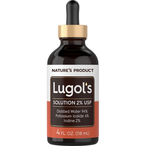 Lugol's Iodine (2%) Solution, 4 fl oz (118 mL) Dropper Bottle