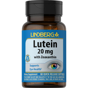 Lutein 20 mg with Zeaxanthin, 60 Quick Release Softgels
