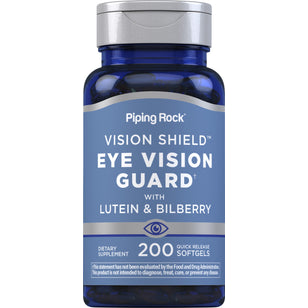 Lutein Bilberry Eye Vision Guard + Zeaxanthin, 200 Quick Release Softgels