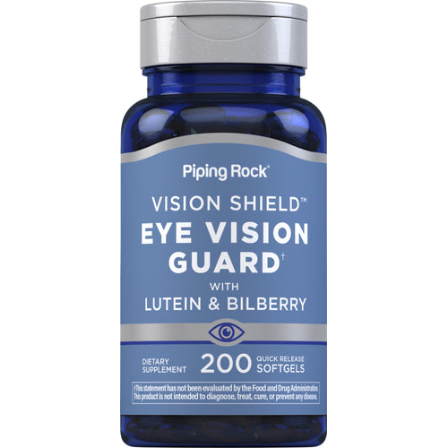 Lutein Bilberry Eye Vision Guard + Zeaxanthin, 200 Quick Release Softgels