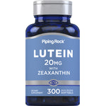 Lutein 20mg with Zeaxanthin, featuring 300 quick release softgels.