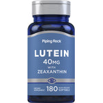 Lutein 40MG with Zeaxanthin, 180 quick release softgels. Dietary supplement for eye health.