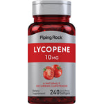 Lycopene 10 MG 240 quick-release softgels, a dietary supplement for antioxidant support and overall health.
