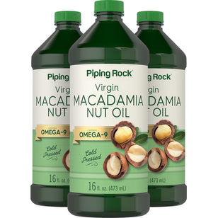 Macadamia Nut Oil (3 Pack), 16 fl oz (473 mL) Bottle