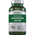 Absorbable Magnesium 400 MG, 150 Quick Release Softgels, a dietary supplement in a bottle.
