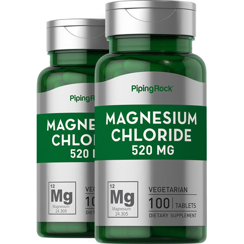 Magnesium Chloride, 520 mg, 100 Tablets, 2  Bottles