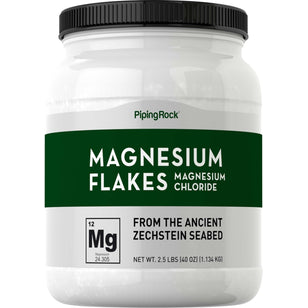 Magnesium Chloride Flakes from the Ancient Zechstein Sea, 2.5 lbs (40 oz) Bottle