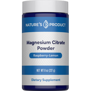 Magnesium Citrate Calming Powder (Raspberry-Lemon), 8 oz (226 g) Bottle