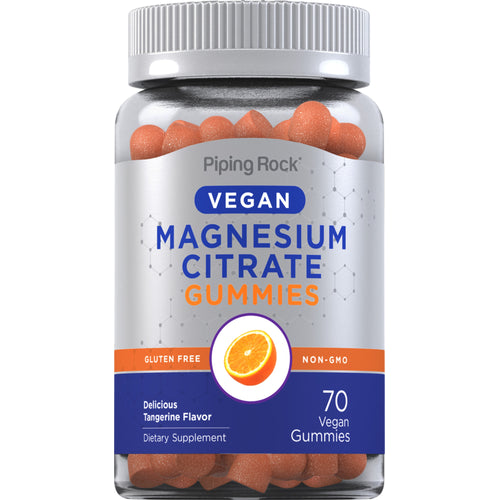 Magnesium Citrate (Delicious Tangerine), 70 Vegan Gummies