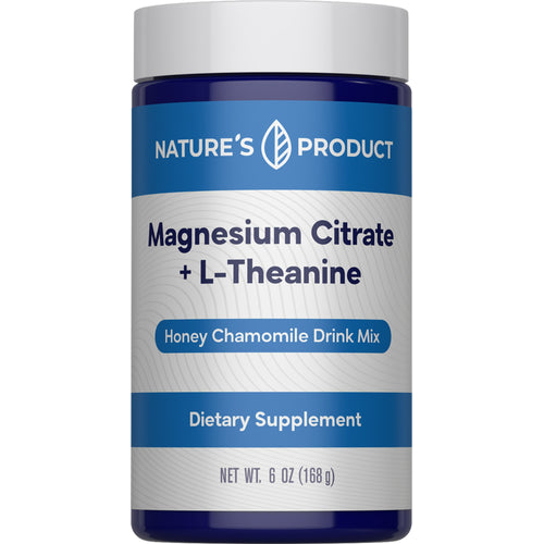 Magnesium Citrate + L-Theanine Powder, 6 oz (168 g) Bottle