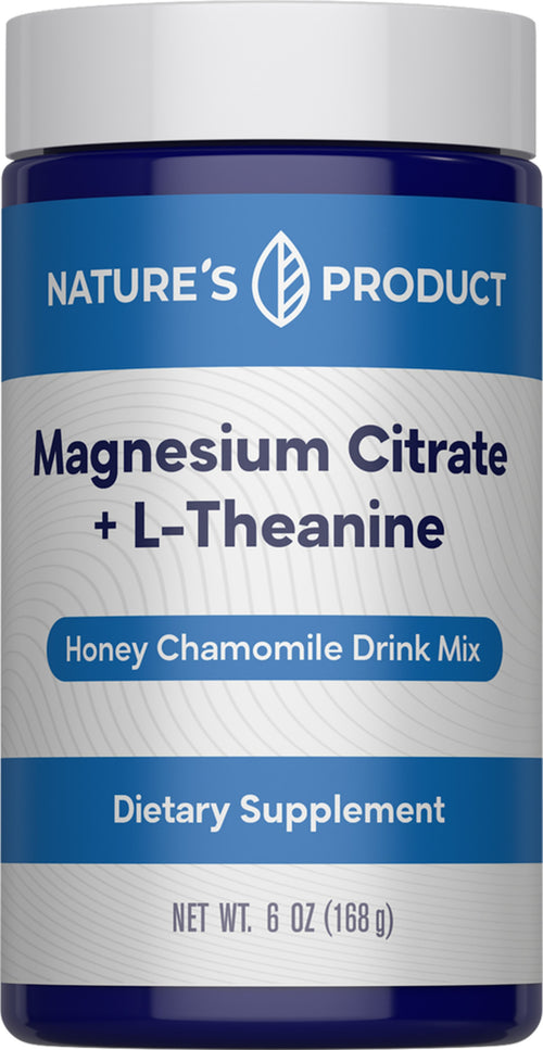 Magnesium Citrate + L-Theanine Powder, 6 oz (168 g) Bottle