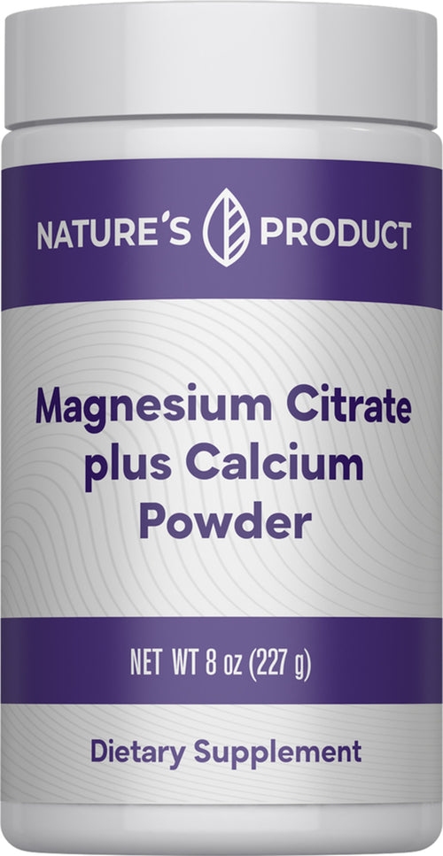 Magnesium Citrate plus Calcium Powder, 8 oz (227 g) Bottle