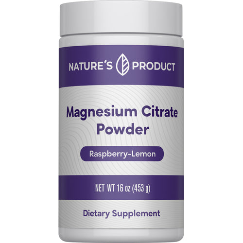 Magnesium Citrate Powder (Raspberry Lemon), 16 oz (453 g) Bottle