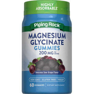 Magnesium Glycinate (Sour Grape), 60 Gummies
