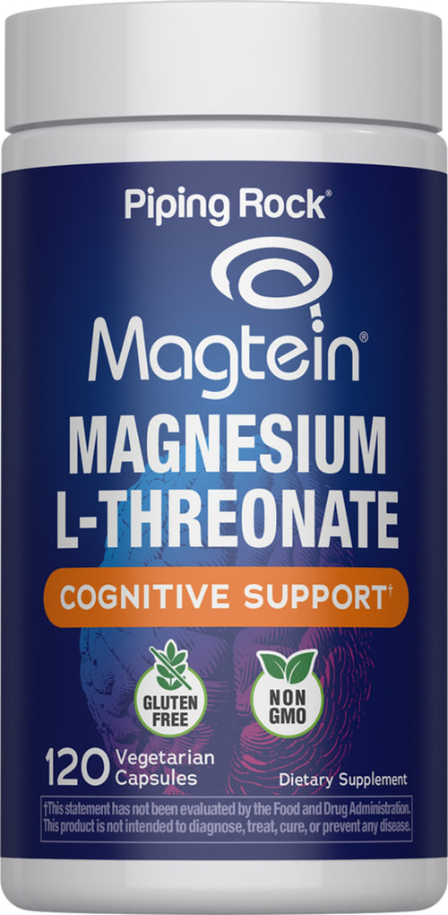 Magnesium L-Threonate Magtein, 120 Vegetarian Capsules
