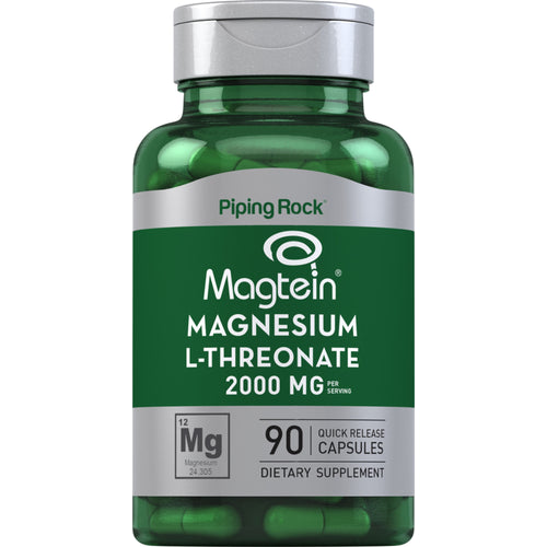 Magnesium L-Threonate  Magtein, 90 Quick Release Capsules
