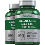 Magnesium Malate, 1800 mg (per serving), 180 Caplets, 2  Bottles