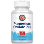 Kal Magnesium Orotate bottle contains 200mg and 120 vegetable capsules.