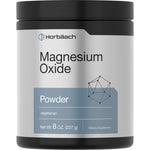 Vegetarian Magnesium Oxide Powder dietary supplement, 8 oz (227 g) bottle.