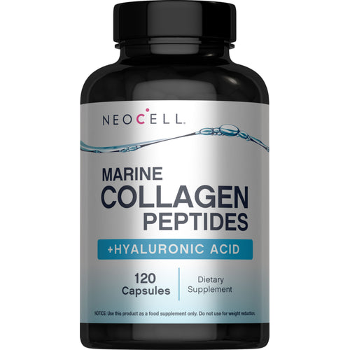 Marine Collagen Peptides + Hyaluronic Acid, 120 Fish Gelatin Capsules