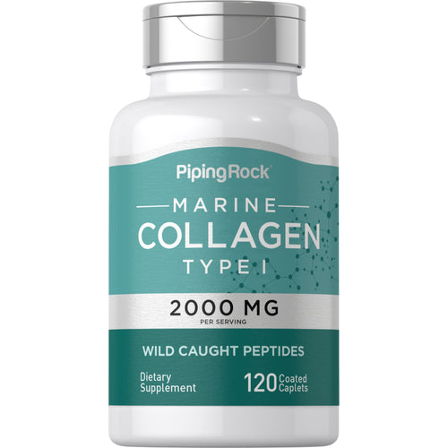 Marine Collagen Type 1, 2000 mg (per serving), 120 Coated Caplets