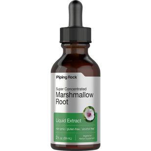 Marshmallow Root Liquid Extract Alcohol Free, 2 fl oz (59 mL) Dropper Bottle