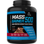 Mass Gainer 500 (Gooey Chocolate Brownie), 5 lb (2.268 kg) Bottle
