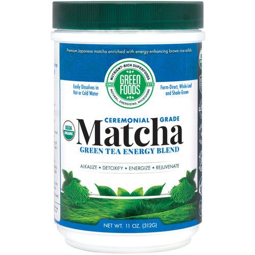 Matcha Green Tea Energy Blend Powder, 11 oz (312 g) Bottle