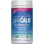 MAXCALM Gummies Raspberry-Lemon Flavor, 60 Tasty Gummies