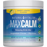 MAXCALM Powder Sweet Lemon, 8 oz (227 g) Powder