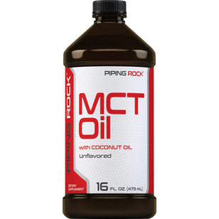 MCT Oil (Medium Chain Triglycerides) with Coconut Oil, 16 fl oz (473 mL) Bottle