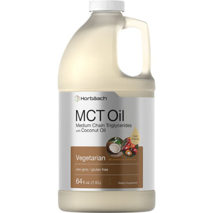 MCT Oil (Medium Chain Triglycerides) with Coconut Oil, 64 fl oz Bottle