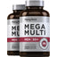 Mega Multi for Men 50 Plus, 200 Coated Caplets, 2  Bottles