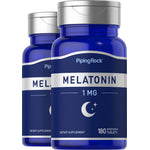 Melatonin, 1 mg, 180 Tablets, 2  Bottles