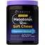 Carlyle Melatonin 12MG soft chews with Magnesium Glycinate, Mixed Berry flavor, 60 vegan soft chews per serving.