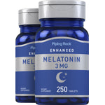 Melatonin, 3 mg, 250 Tablets, 2  Bottles