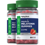 Melatonin (Delicious Strawberry), 2.5 mg, 60 Vegan Gummies, 2  Bottles