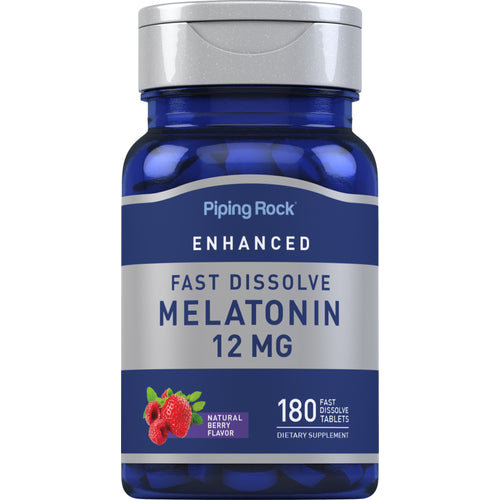 Melatonin Fast Dissolve, 12 mg, 180 Fast Dissolve Tablets